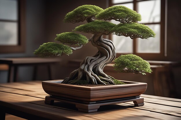 el fondo del bonsai