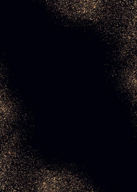 Foto fondo de borde de feame brillante abstracto de polvo de oro de lujo