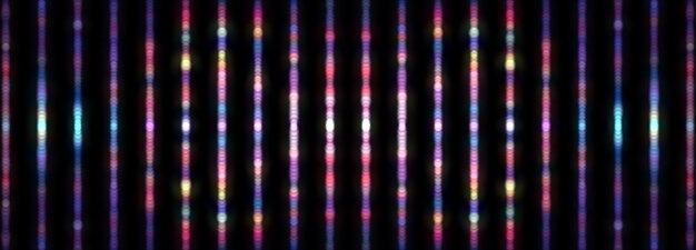 Fondo borroso abstracto del fondo colorido de la textura del modelo del bokeh multicolor vertical. Ilustración 3D. Representación 3D. Desenfoque digital de múltiples líneas de arco iris bokeh para fondo de pantalla de banner de fondo