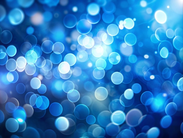 Fondo borroso de bokeh azul deslumbrado