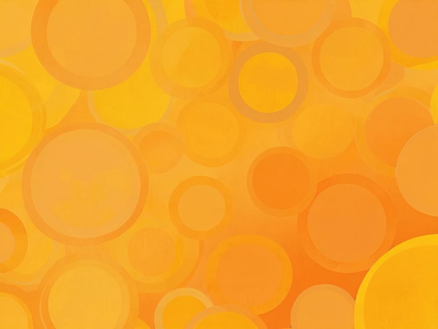 un fondo borroso de círculos amarillos con círculos naranjas