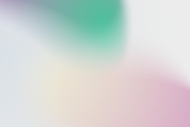 Fondo borroso degradado abstracto rosa y verde pastel con efecto de ruido granulado
