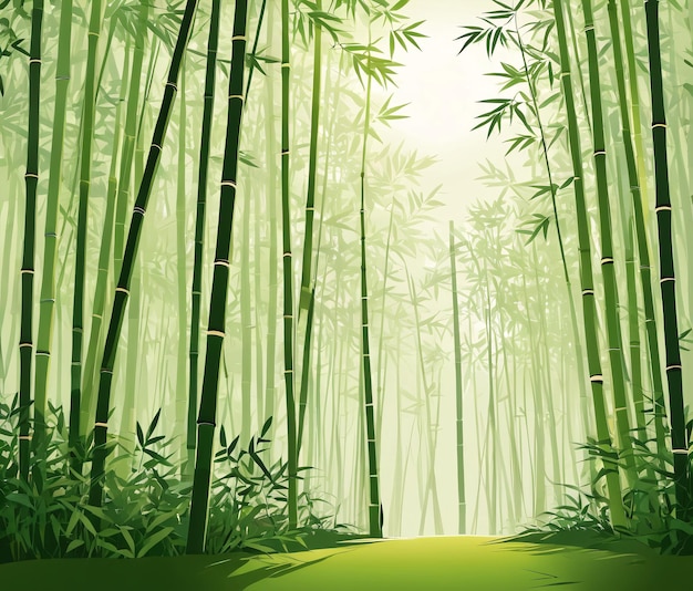 Foto fondo de bosque de bambú