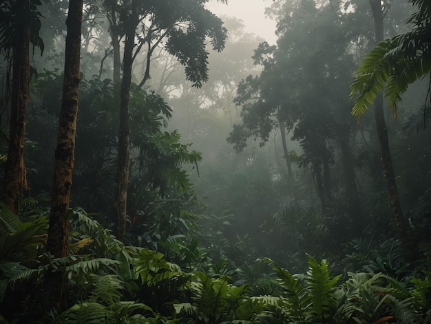 Fondo de los bosques tropicales