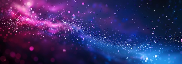Fondo brillante azul y púrpura con conexiones digitales