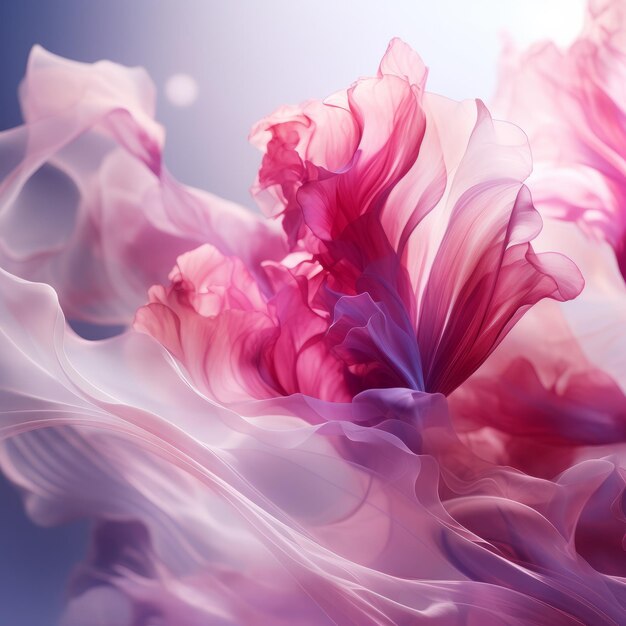 Un fondo brillante de flores abstractas de color rosa