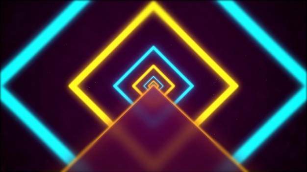 Fondo brillante de los triángulos de diferentes colores.