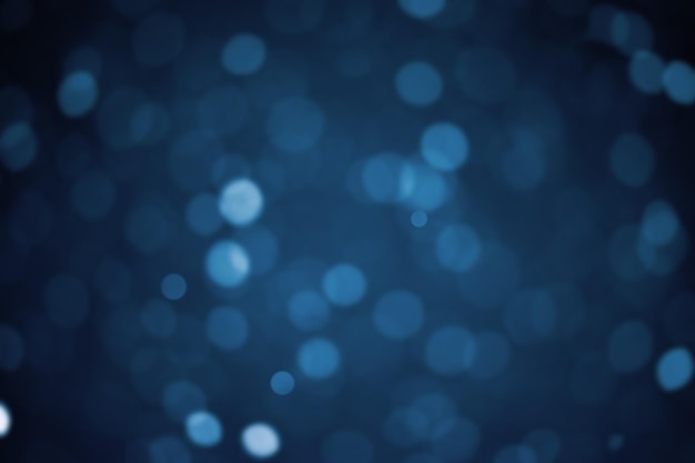 Fondo de brillo de desenfoque bokeh azul abstracto