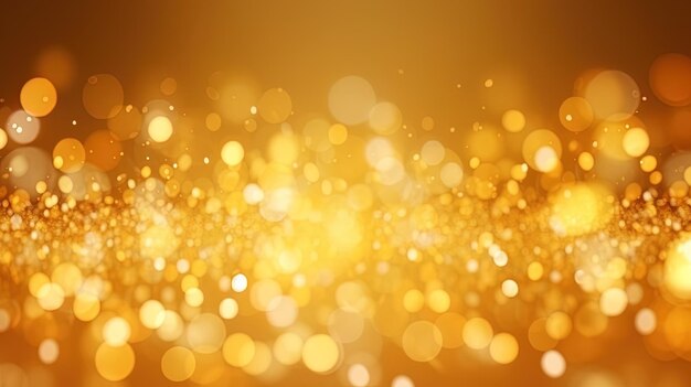 El fondo de brillo dorado reluciente luces borrosas Bokeh la textura de fondo de luz dorado brillante