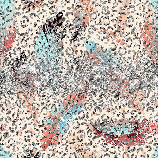 Fondo De Brillo De Patrones Sin Fisuras De Papel Digital
