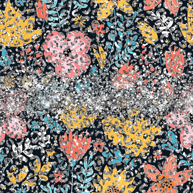 Fondo De Brillo De Patrones Sin Fisuras De Papel Digital
