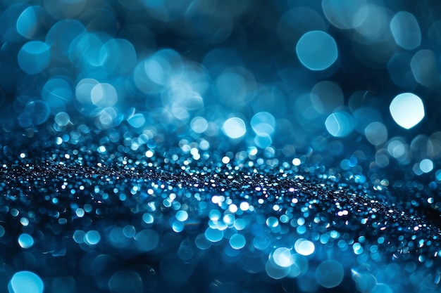 El fondo de brillo de zafiro bokeh brillo desfocado azul real brillo gotas de cristal papel tapiz generado por Ai