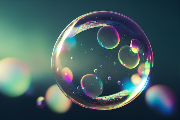 Fondo de burbujas de colores
