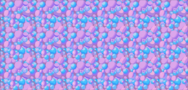 fondo con burbujas esfera colorida 3d render rosa patrón de bola azul con textura de goma