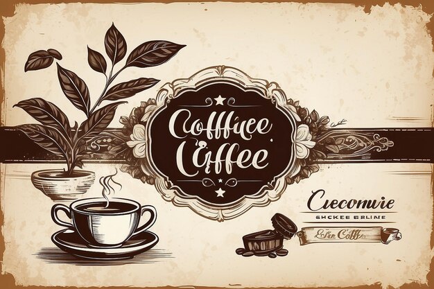 fondo de café de la cosecha