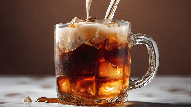 Fondo De Café Con Hielo Muy Fresco