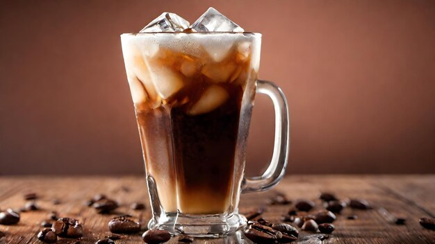 Fondo De Café Con Hielo Muy Fresco