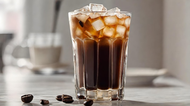 Fondo De Café Con Hielo Muy Fresco