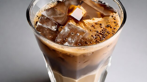 Fondo De Café Con Hielo Muy Fresco