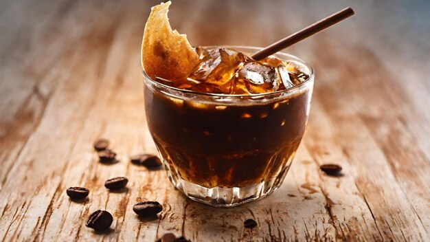 Fondo De Café Con Hielo Muy Fresco