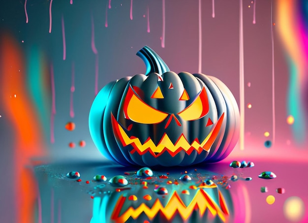 El fondo de la calabaza de Halloween