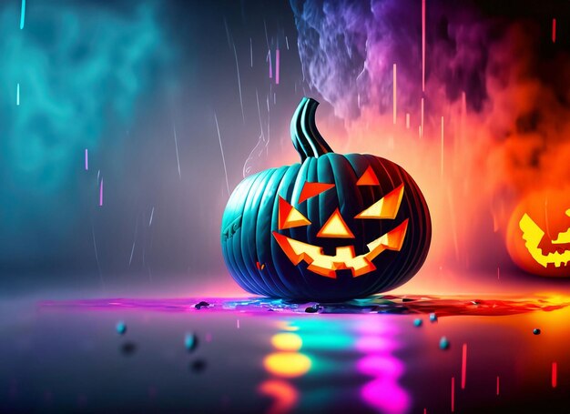 El fondo de la calabaza de Halloween