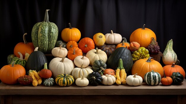 fondo de calabaza papel de pared HD 8K Imagen fotográfica de stock