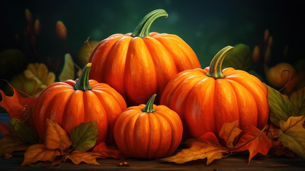 Fondo de calabazas amarillas de otoño