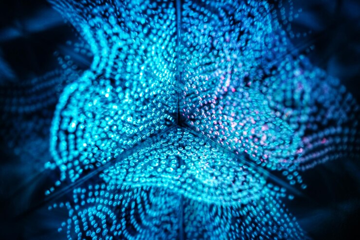 Fondo de caleidoscopio abstracto Hermosa textura de caleidoscopio multicolor Diseño único de caleidoscopio