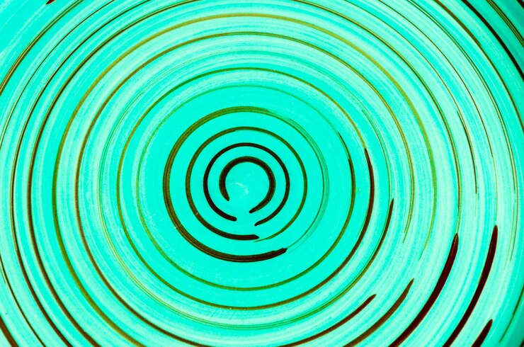 Foto fondo de caleodoscopio abstracto textura geométrica espiral