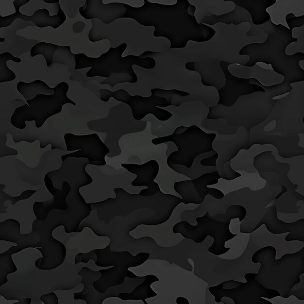 un fondo de camuflaje blanco y negro con un fondo negro generativo ai