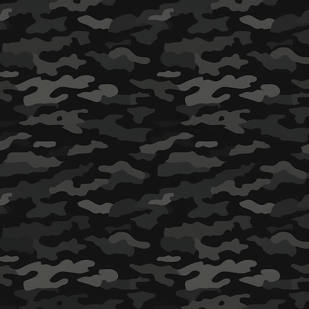 un fondo de camuflaje negro y gris con un borde blanco generativo ai