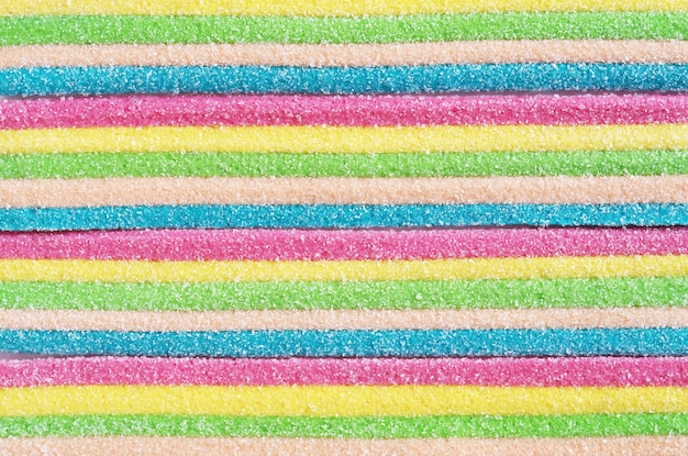 Fondo de caramelo gomoso multicolor