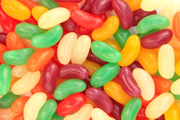 Fondo de caramelos de colores mezclados