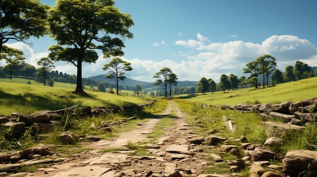 Un fondo de carretera aislado