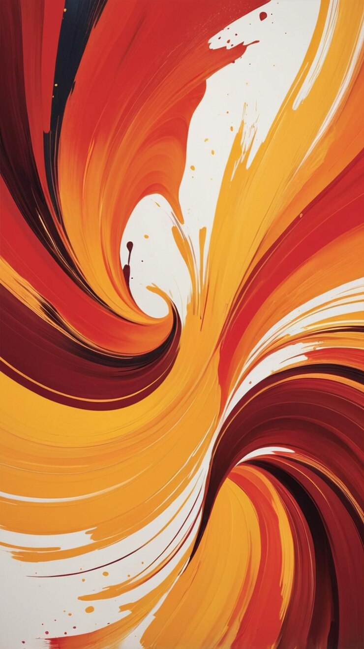 fondo de cartel abstracto con pinceladas en negrita y texturizadas