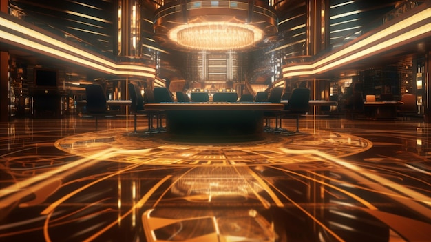 Foto el fondo del casino de hitech ai generative