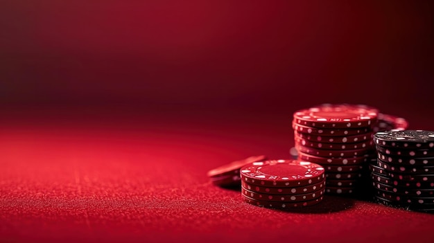 fondo de casino rojo con espacio de copia