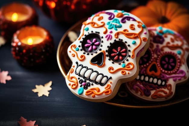 Fondo De Celebración Del Día De Los Muertos