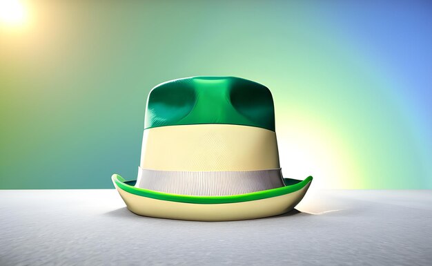 Fondo de celebración del día de san patricio con espacio de copia Hat Clover Shamrock generative ai