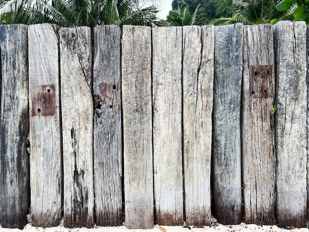 Fondo con cerca de madera vieja de madera