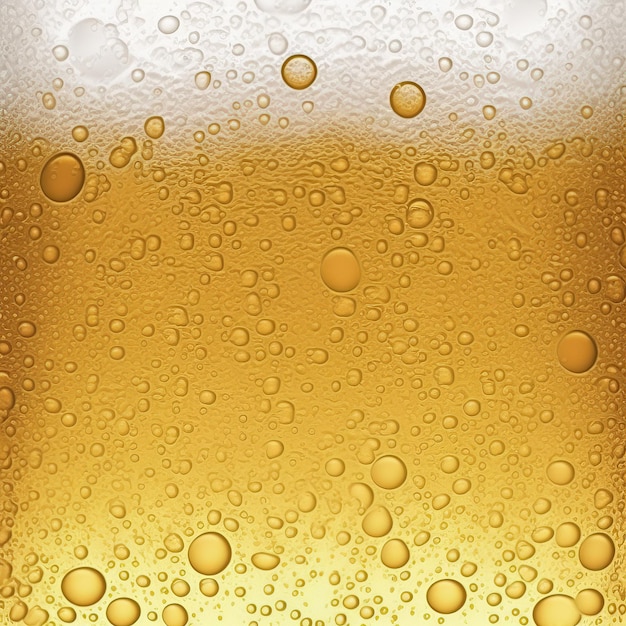 Fondo de cerveza con gotas de condensación en la superficie del vaso