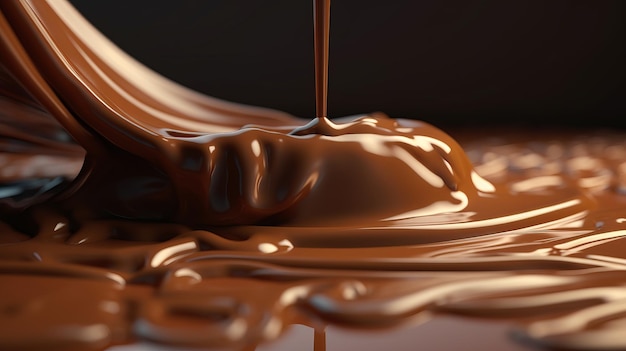 Fondo de chocolate y caramelo