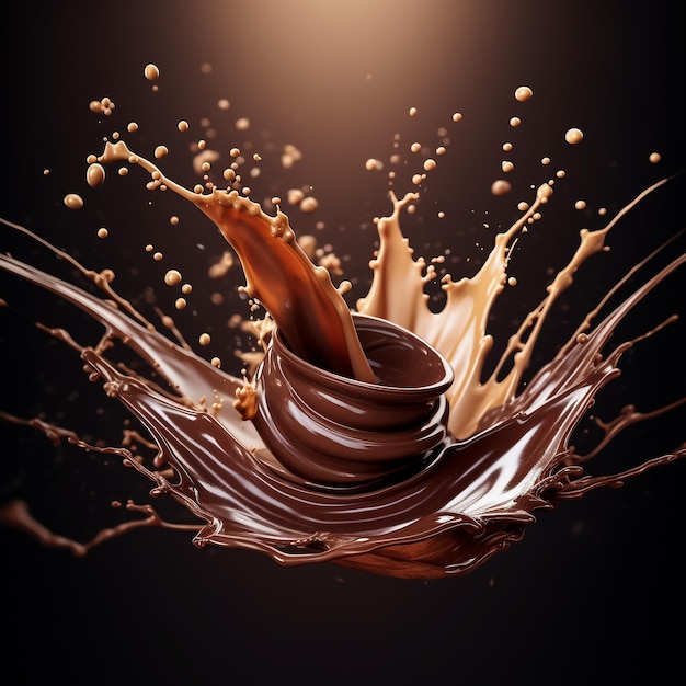 Fondo de chocolate denso