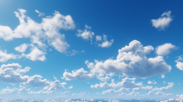 El fondo del cielo azul con nubes el cielo