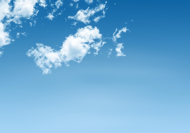 Fondo de cielo azul con nubes diminutas. Fondo de la naturaleza.