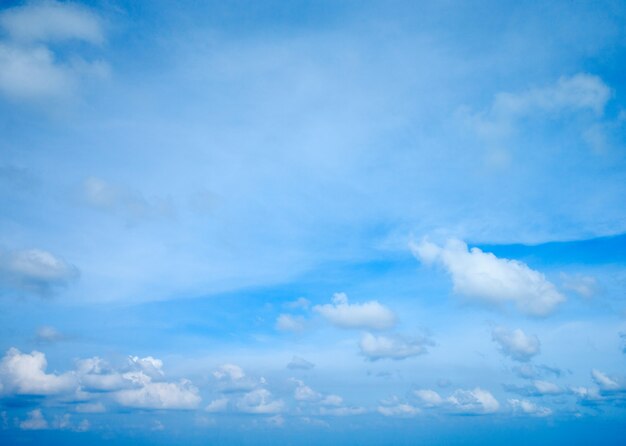 Fondo de cielo azul con nubes diminutas