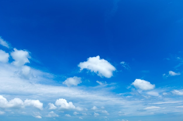 Foto fondo de cielo azul con nubes diminutas