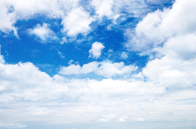 Fondo de cielo azul con nubes diminutas