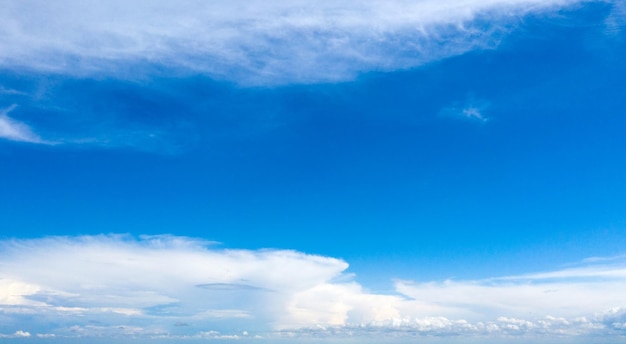 Fondo de cielo azul con nubes diminutas